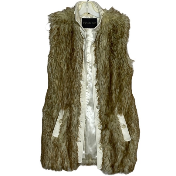 Rachel‎ Zoe Faux Fur Vest - Picture 1 of 11